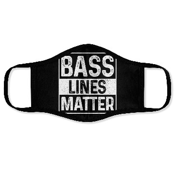 Discover Bass Lines Matter Bass Player DnB Face Masks