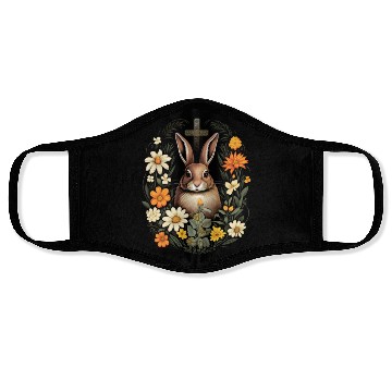 Discover Christian Easter Day Cross Easter Bunny Rabbit Face Masks