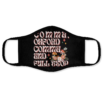 Discover Oxford comma. For grammar students and teachers Face Masks