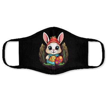 Discover Easter Bunny Rabbit Easter Day Egg Hunting Face Masks
