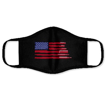 Discover The Gun USA Flag Face Masks