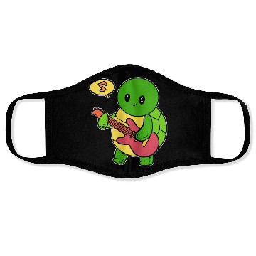 Discover Turtle Guitarist Country Singer Gift Face Masks