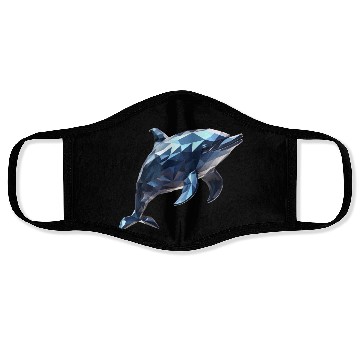 Discover Geometric Style Dolphin Face Masks