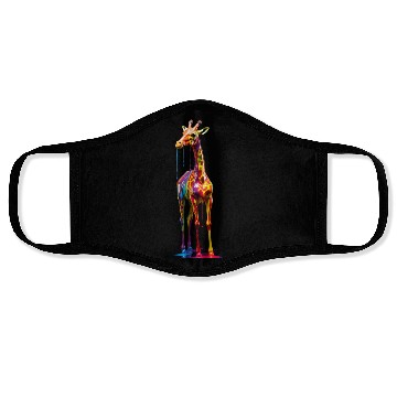 Discover Rainbow Colored Giraffe Face Masks