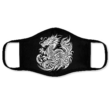 Discover Dragon T Tattoo Artistic Symbol Design Face Masks