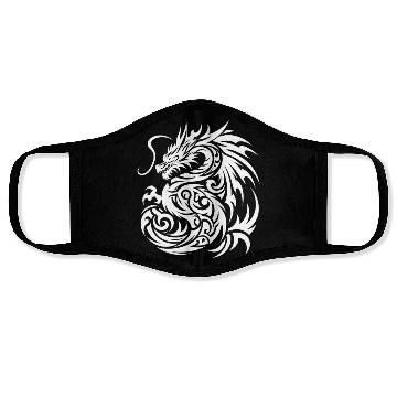 Discover Dragon T Tattoo Artistic Design Face Masks