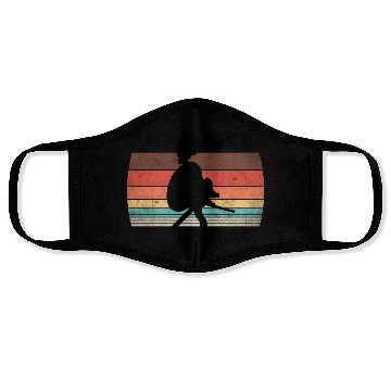 Discover Voyager 1977 Retro Space Probe Mission Face Masks