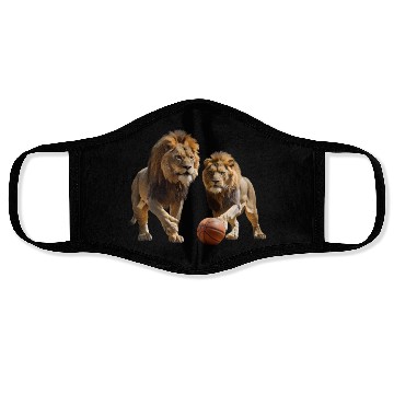 Discover Basketball lion player Face Masks