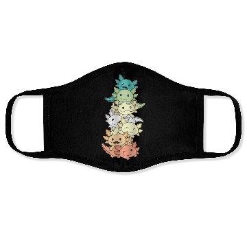 Discover Genderfloren Flag Pride Lgbtq Axolotl Pile Face Masks