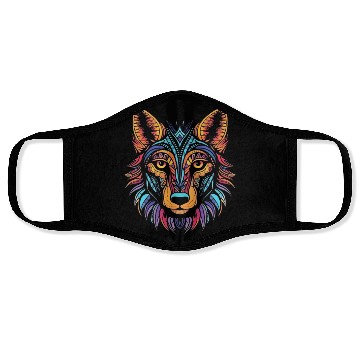 Discover German Shepherd Funny Dog Street Art Comic Pet Face Masks