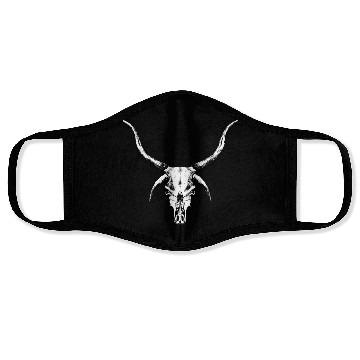 Discover Alien cattle skull Face Masks