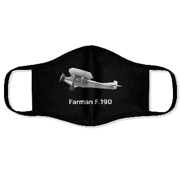 Discover Farman F190 Utility Aircraft Face Masks
