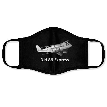 Discover de Havilland Express Aircraft model Face Masks