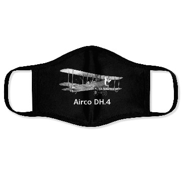 Discover Airco DH.4 Aircraft model Face Masks