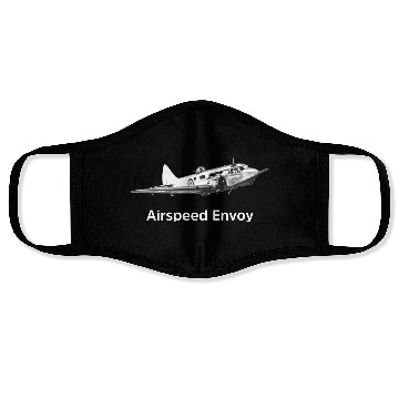 Discover Airspeed Envoy Transport aircraft Face Masks