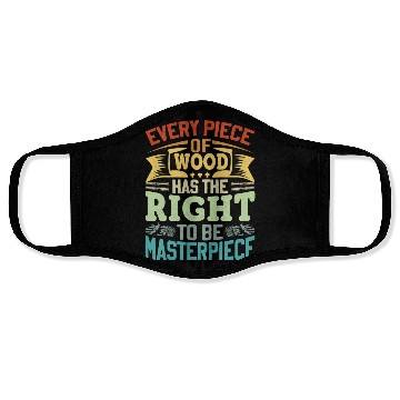 Discover Carpenter Boat Builder Woodworking Saying Face Masks