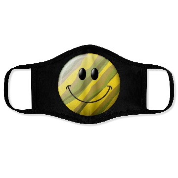 Discover Camo Smiling Happy Face Face Masks