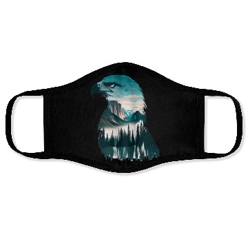 Discover Nature in Eagle Pattern Face Masks