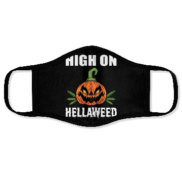 Discover High On Hellaweed Gangster Gift Face Masks