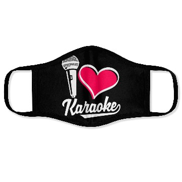 Discover Funny Karaoke Singer Singing Musician Karaoke Gift Face Masks