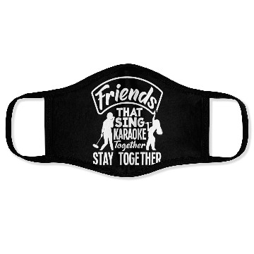 Discover Funny Karaoke Singer Singing Musician Karaoke Gift Face Masks