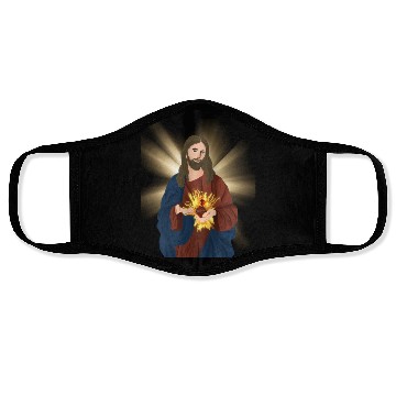 Discover sacred heart of jesus Face Masks
