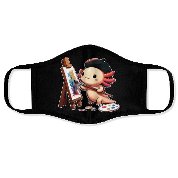 Discover Painter Art Artist Axolotl Face Masks