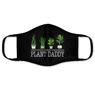Discover Plants Lover Dad Gardener Face Masks