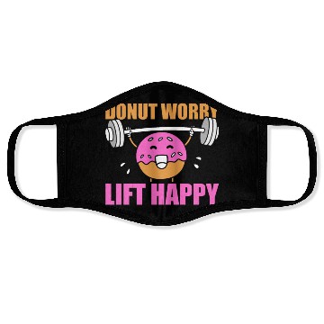 Discover Fitness Donut Funny Donut Gym Face Masks