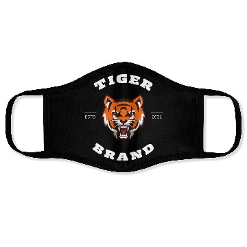 Discover Bold Tiger Stripes: Black and Orange Face Masks