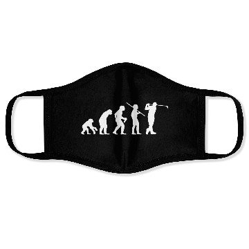 Discover Evolution golf golfer golfer Face Masks