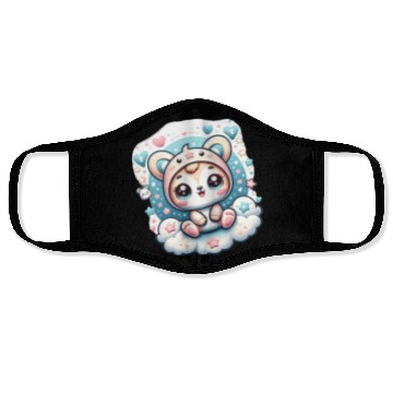 Discover Cloudy Cuddles: Playful Baby Panda Face Masks