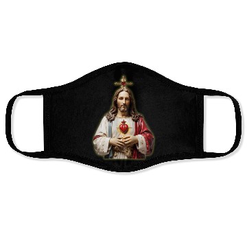 Discover sacred heart of jesus Face Masks