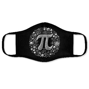 Discover Funny Pi Day 2024 3,14 Pi Number Symbol Math Face Masks