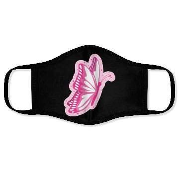 Discover Cute Pink Butterfly Design Face Masks