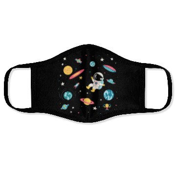 Discover baby bump baby explorer space Face Masks