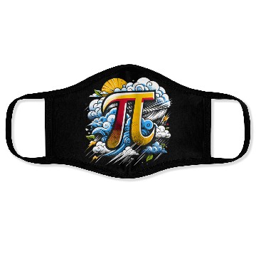 Discover Funny Pi Day 2024 3,14 Pi Number Symbol Math Face Masks