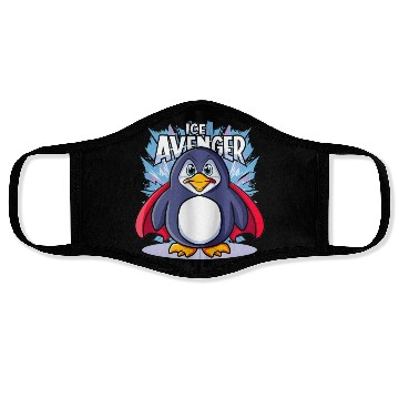 Discover Superhero Penguin: The Ice Avenger Face Masks