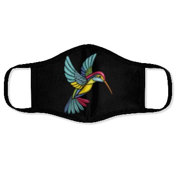 Discover Colourful Hummingbird, Sweet and Elegant Style Face Masks