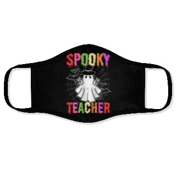 Discover Spooky Teacher Preschool Teacher Face Masks