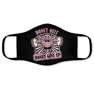 Discover Fitness Donut Funny Donut Gym Face Masks