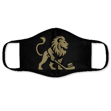 Discover Lion Hockey Player Silhouette Face Masks