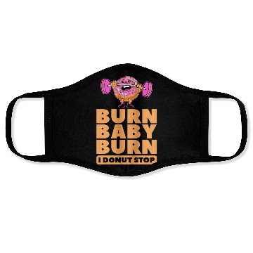 Discover Fitness Donut Funny Donut Gym Face Masks