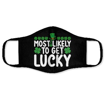 Discover Most Likely To Get Lucky St Patrick's Day Irish Face Masks