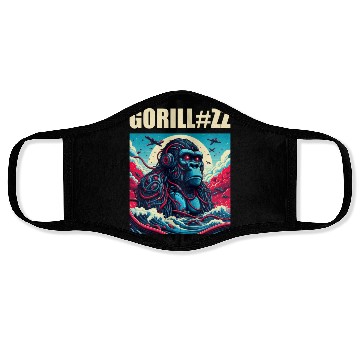 Discover gorilla robot Face Masks