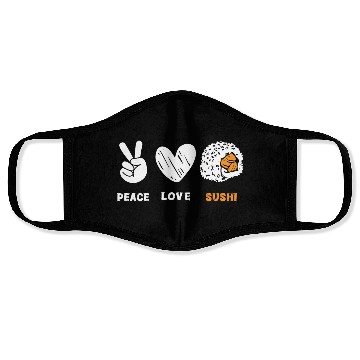 Discover Japan Delicious Maki Chopsticks Face Masks