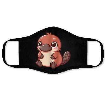 Discover Playful Platypus Cartoon Face Masks