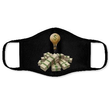 Discover money light bulb Face Masks