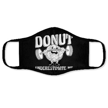 Discover Fitness Donut Funny Donut Gym Face Masks