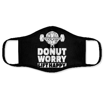 Discover Fitness Donut Funny Donut Gym Face Masks